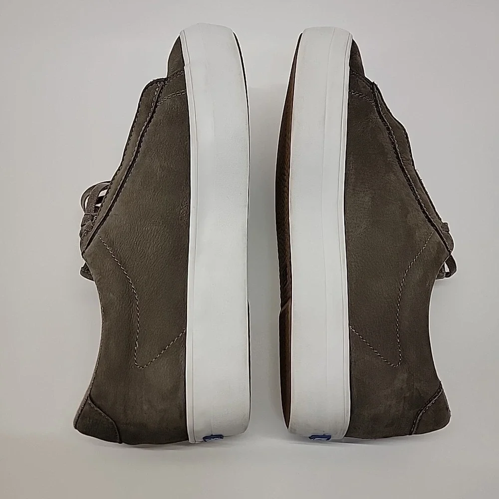 KEDS Rise Metro Women Sz 9 US EU 40 Taupe Nubuck Leather Platform Shoes Sneakers